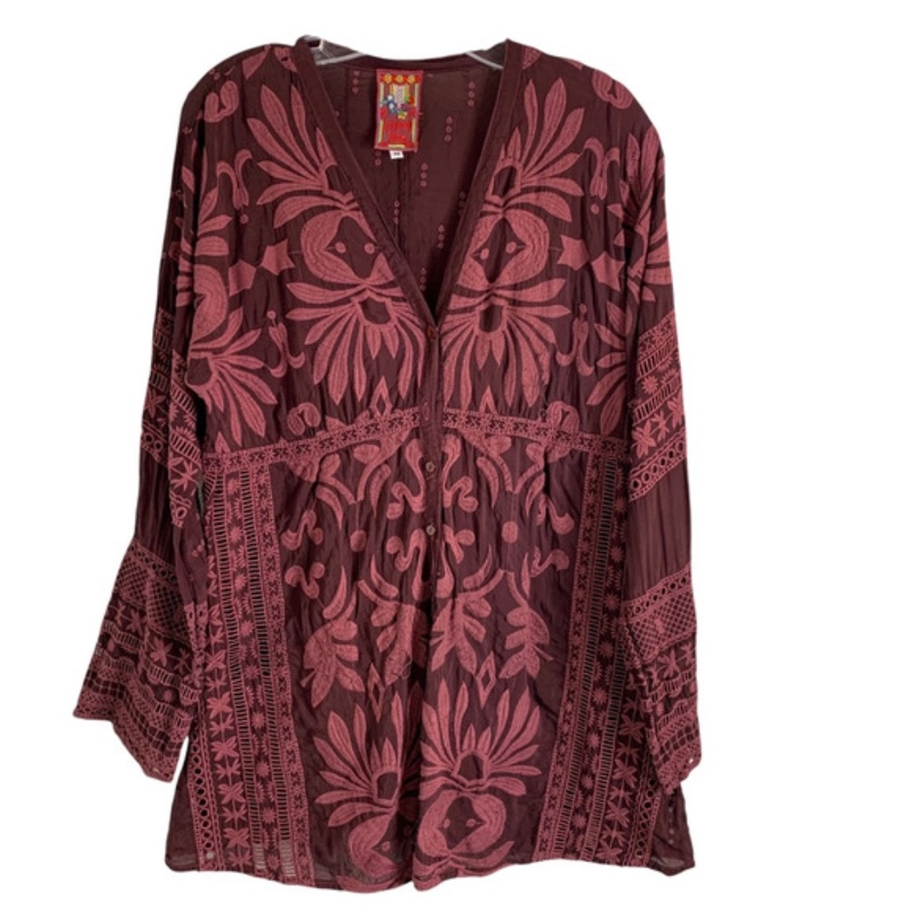 Johnny Was Embroidered Blouse - Size Medium